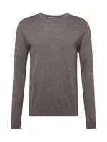 SELECTED Sveter 'SLHBerg'  tmavohnedá