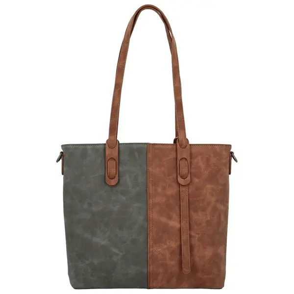 Trendy dámská  kabelka na rameno MaxFly Ritta, šedá