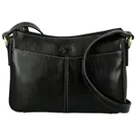 Dámska kožená crossbody kabelka čierna - Katana Denali