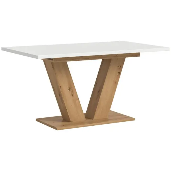 MID.YOU VÝSUVNÝ STŮL, bílá, 150-190/90/76 cm