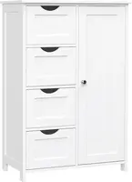 Kúpeľňová komoda LEHAC so zásuvkami, biela