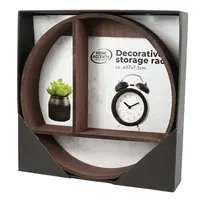 Nástenná dekoratívna polica ACCENTS 37 cm - viac farieb Farba: Tmavohnedá