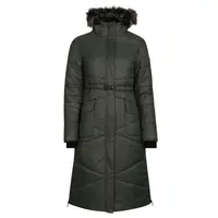 ALPINE PRO OMUNA Dámský zateplený kabát, khaki, velikost
