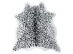 Osuška LEOPARD 146 x 150 cm černobílá, 100% polyester