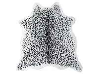 Osuška LEOPARD 146 x 150 cm černobílá, 100% polyester