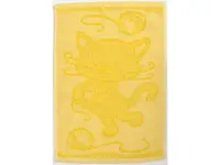 Detský uterák BEBÉ mačička žltý 30x50 cm