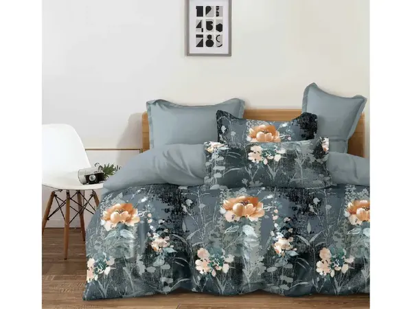 Bavlnené obliečky EDELORA sivé Rozmer obliečky: 70 x 90 cm | 140 x 200 cm