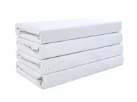 Bavlněné prostěradlo DELUXA 145x245 cm bílé