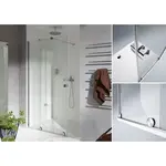 Hüppe Xtensa walk-in posuvné dvere 1-dielne s pevným segmentom XT0103.123.322