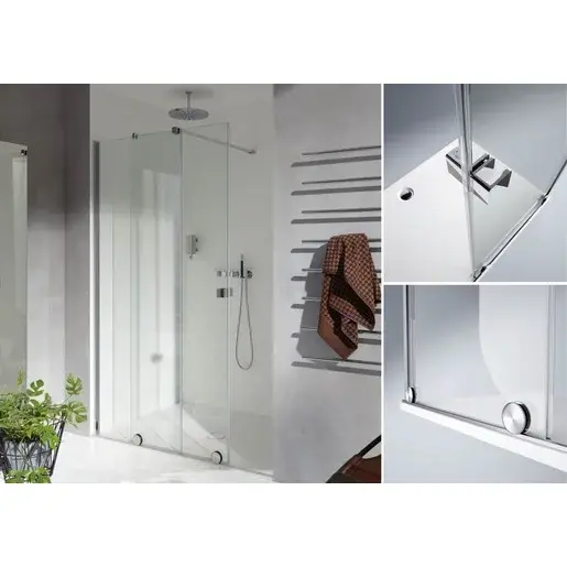 Hüppe Xtensa walk-in posuvné dvere 1-dielne s pevným segmentom XT0103.123.322