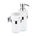 Dávkovač mydla Nimco Keira vrátane poháre chróm KE2205831W26