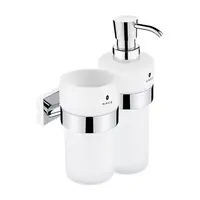Dávkovač mydla Nimco Keira vrátane poháre chróm KE2205831W26