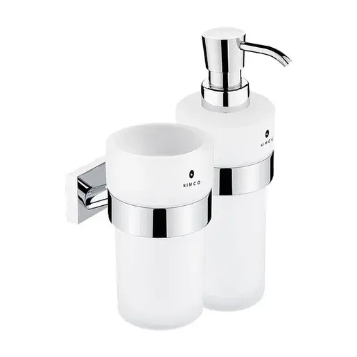 Dávkovač mydla Nimco Keira vrátane poháre chróm KE2205831W26