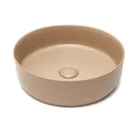 Umývadlo na dosku SAT Infinitio 39x39 cm hnedá mat bez otvoru pre batériu SATINF3939LBRM