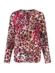 GERRY WEBER Blúzka  ružová / bordová / čierna / šedobiela