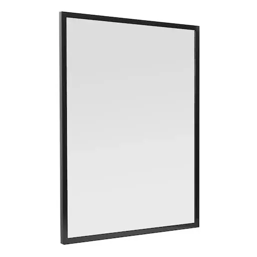 Zrkadlo Naturel Oxo v čiernom ráme, 60x80 cm, ALUZ6080C