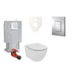 Cenovo zvýhodnený závesný WC set GROHE na zamurovanie + WC Ideal Standard Tesi 38643SET-KE