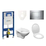 Cenovo zvýhodnený závesný WC set Geberit do ľahkých stien / predstenová montáž + WC Ceramia S-Line Pro 111.300.00.5ND6