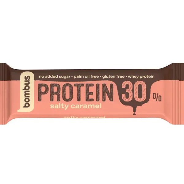 Bombus Protein 30% Salty Caramel tyčinka 50 g