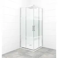 Sprchový kút štvorec 80x80 cm SAT TEX SATBKTEXQ80CRS