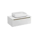 Kúpeľňová skrinka pod umývadlo Naturel Stilla 80x30x45 cm biela STILLAD08005DBI