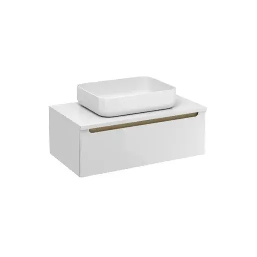 Kúpeľňová skrinka pod umývadlo Naturel Stilla 80x30x45 cm biela STILLAD08005DBI