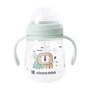 KikkaBoo Hrnek se silikonovým pítkem 6m+ mint 240 ml