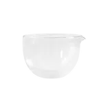 MOYA Sklenená miska s dvojitým sklom na matcha s výlevkou