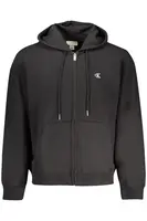 CALVIN KLEIN MEN'S BLACK ZIP-UP SWEATSHIRT