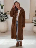 Dámský zimní teddy kabát