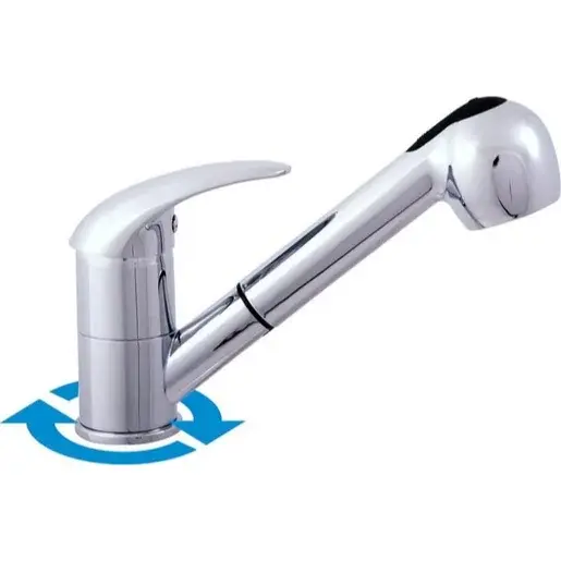 Drezová batéria RAV Slezák s vyťahovacou spškou chróm D410.0