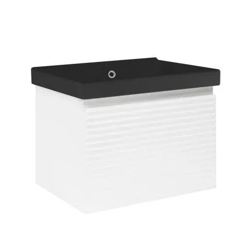 Kúpeľňová skrinka s umývadlom Naturel Savona 58x43x45 cm biela lesk SAVONA60BIU1B