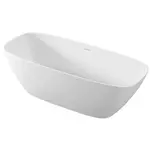 Voľne stojaca vaňa Polysan MEDINA 165x70 cm solid surface ľavá aj pravá orientácia biela matná 92430