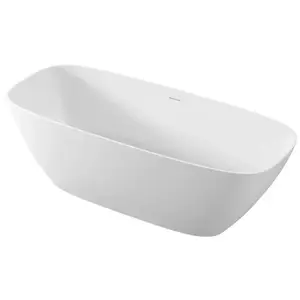 Voľne stojaca vaňa Polysan MEDINA 165x70 cm solid surface ľavá aj pravá orientácia biela matná 92430