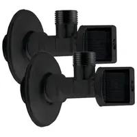 Rohový ventil 1/2"x3/8" PÁR, čierna mat 5306B