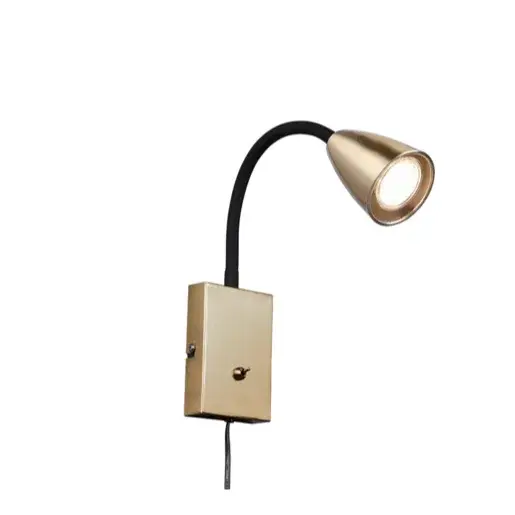 Nástenné svietidlo Trio Wanda mosadz 202670108