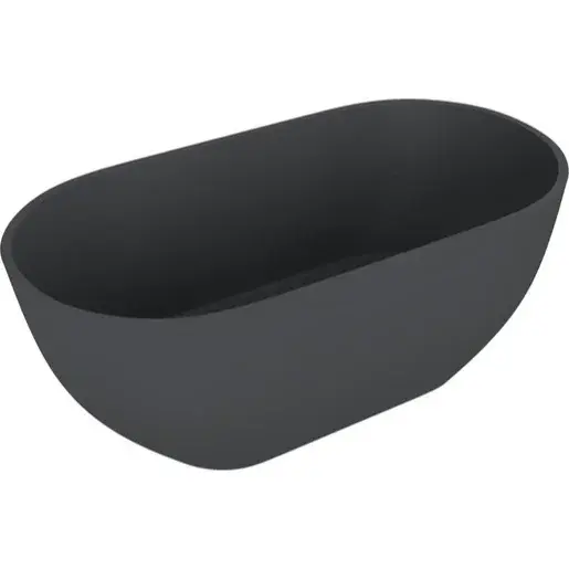 Voľne stojaca vaňa Polysan Reduta 171x81 cm liaty mramor ľavá aj pravá antracit antracit 71842.51