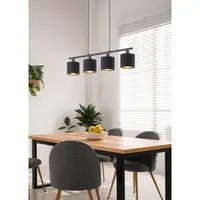 Závesné osvetlenie Reality Tommy čierna R30334079