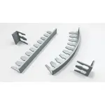 Lišta schodová "L" Havos šedá, hliník elox, dĺžka 250 cm, výška hrany 12,5 mm, ALEF12250