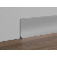 Lišta soklová Profil-EU striebrošedá, PVC, dĺžka 250 cm, výška hrany 40 mm, SKPVCST