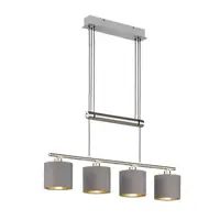 Závesné osvetlenie Trio Garda nikel 305400441