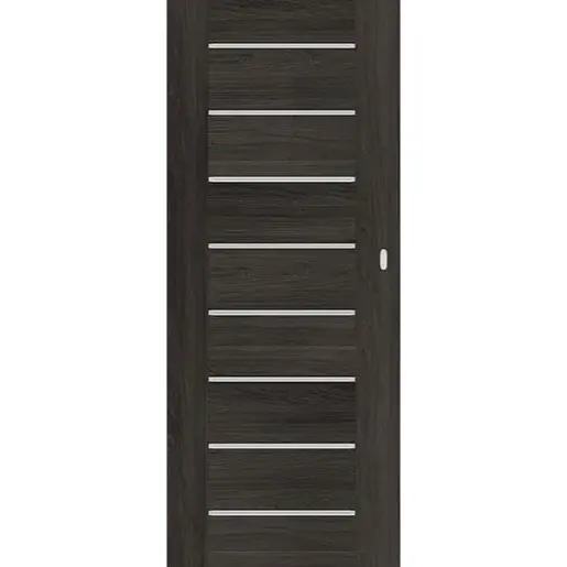 DRE Perma interiérové dvere premium posuvné 70 cm brest antracit posuvné PERMAJA70PO