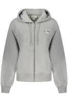 CALVIN KLEIN WOMEN'S ZIPPED SWEATSHIRT GREY