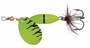 Kinetic třpytka fizz green/black ribbon - velikost háčku 8 hmotnost 5 g