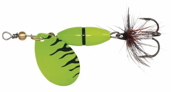 Kinetic třpytka fizz green/black ribbon - velikost háčku 8 hmotnost 5 g