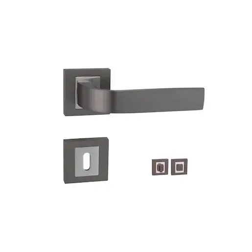 Kľučka Naturel Cynthia titan hranatá rozeta, WC CYNTHIAHRTWC