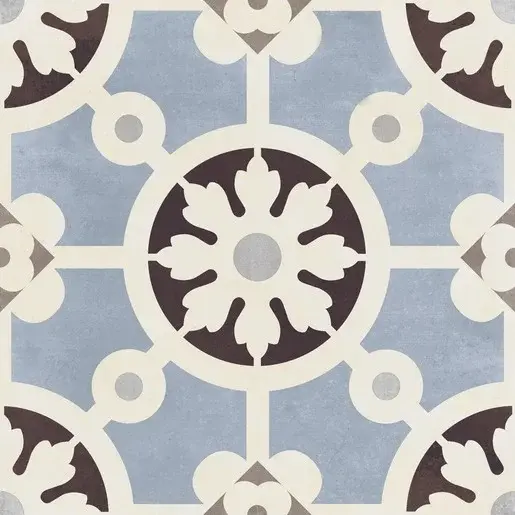 Dlažba Del Conca Paris blu 20x20 cm mat 20PR00YBA