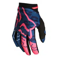 Dámské motokrosové a cyklo rukavice FOX 180 Skew Dark Indigo MX22 tmavá indigo M