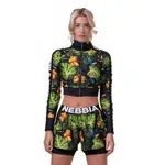 Dámská bunda Nebbia High-Energy Cropped Jacket 564 Jungle Green XS