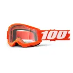 Dětské motokrosové brýle 100% Strata 2 Youth Orange oranžová, čiré plexi